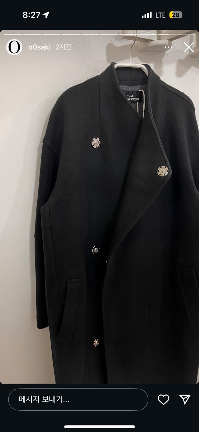 꼼데가르송 트리콧 2018 가을 RTW 롱코트 상품이미지2