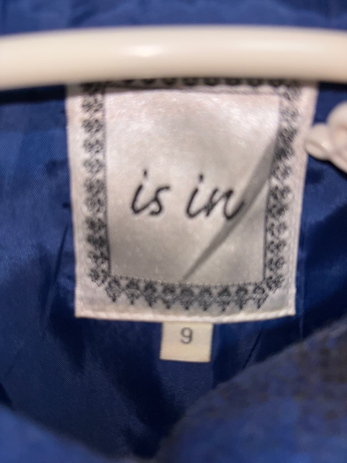 [is in] 블루 체크 케이프 판초 상품이미지2