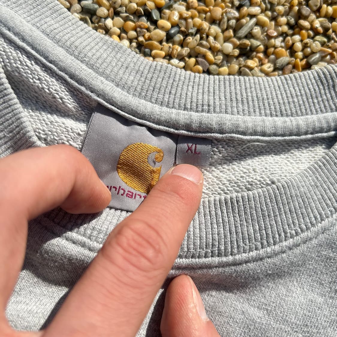 칼하트 원포켓 그레이 맨투맨 상품이미지5