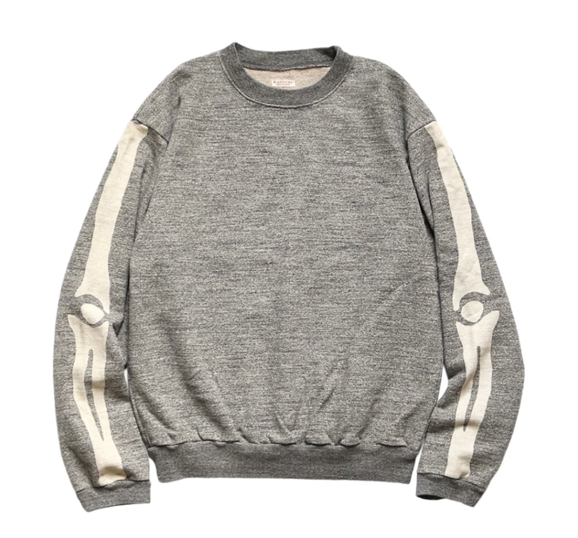 (3) 캐피탈 플리스 빅 크루넥 스웻 헤더 차콜 상품이미지1