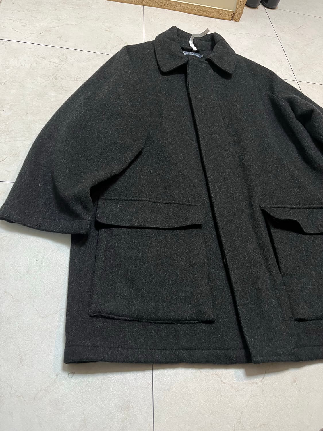 2003 두산 폴로 울 집업 발마칸 코트 M 상품이미지4