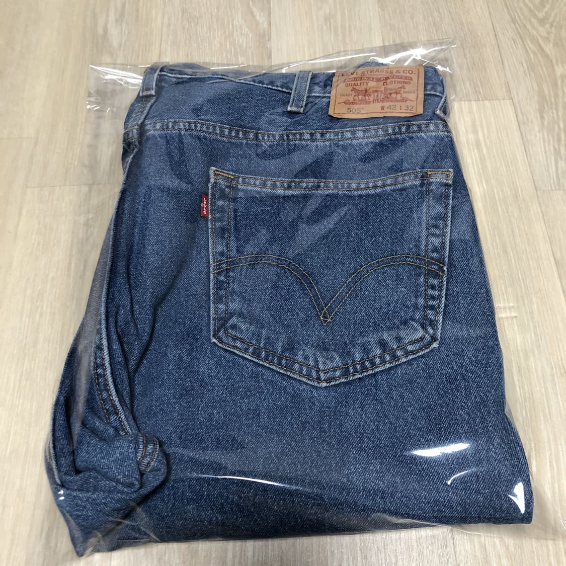 (42) 00s 리바이스 Levi's 505 레귤러핏 빅사이즈 중청 데님 상품이미지10