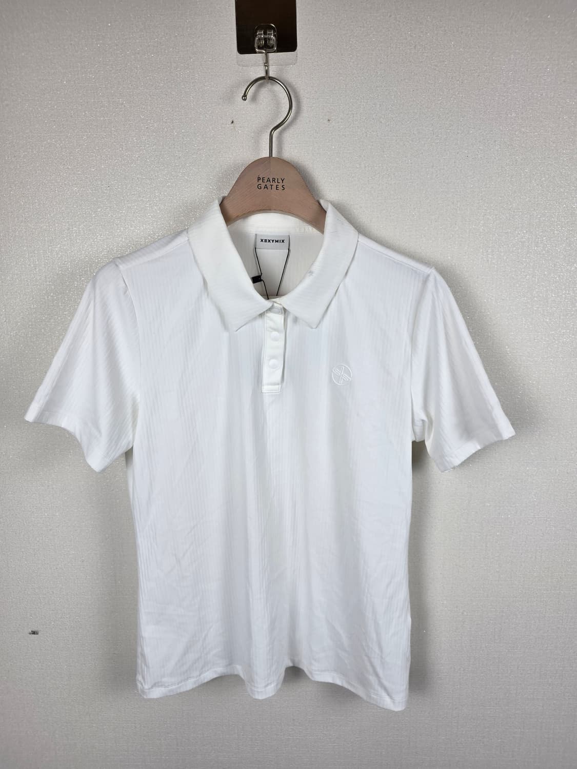 [새상품] 젝시믹스 골프 여성 리브드 폴로 숏슬리브 화이트 L 상품이미지2