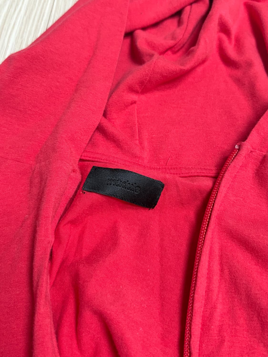 Mudule 후드집업 레드 상품이미지3