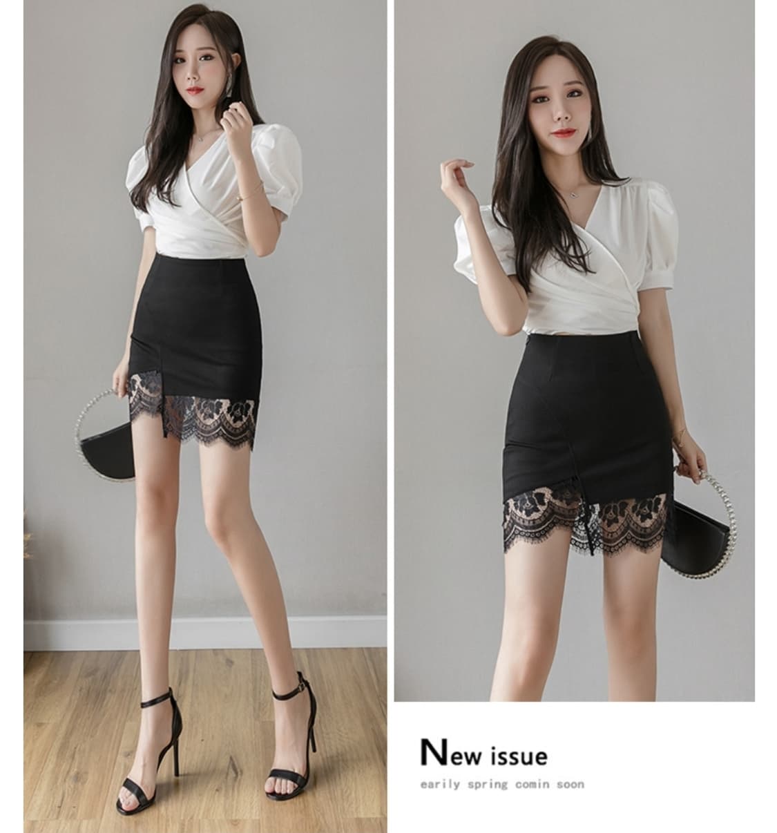 빅사이즈 레이스섹시스커트 상품이미지5