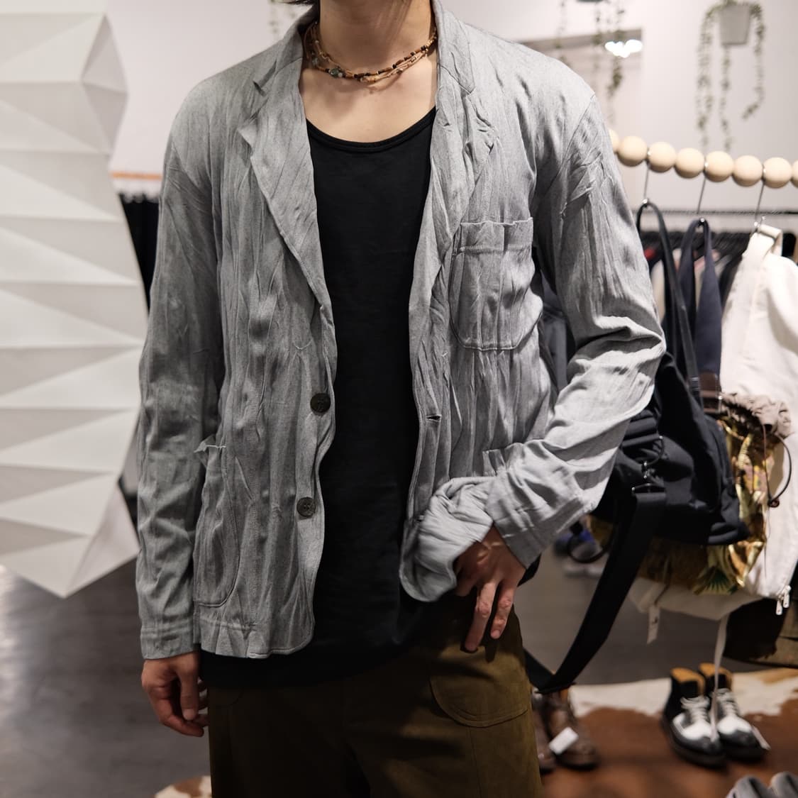 이세이미야케 주름가공 블레이저 자켓 상품이미지4
