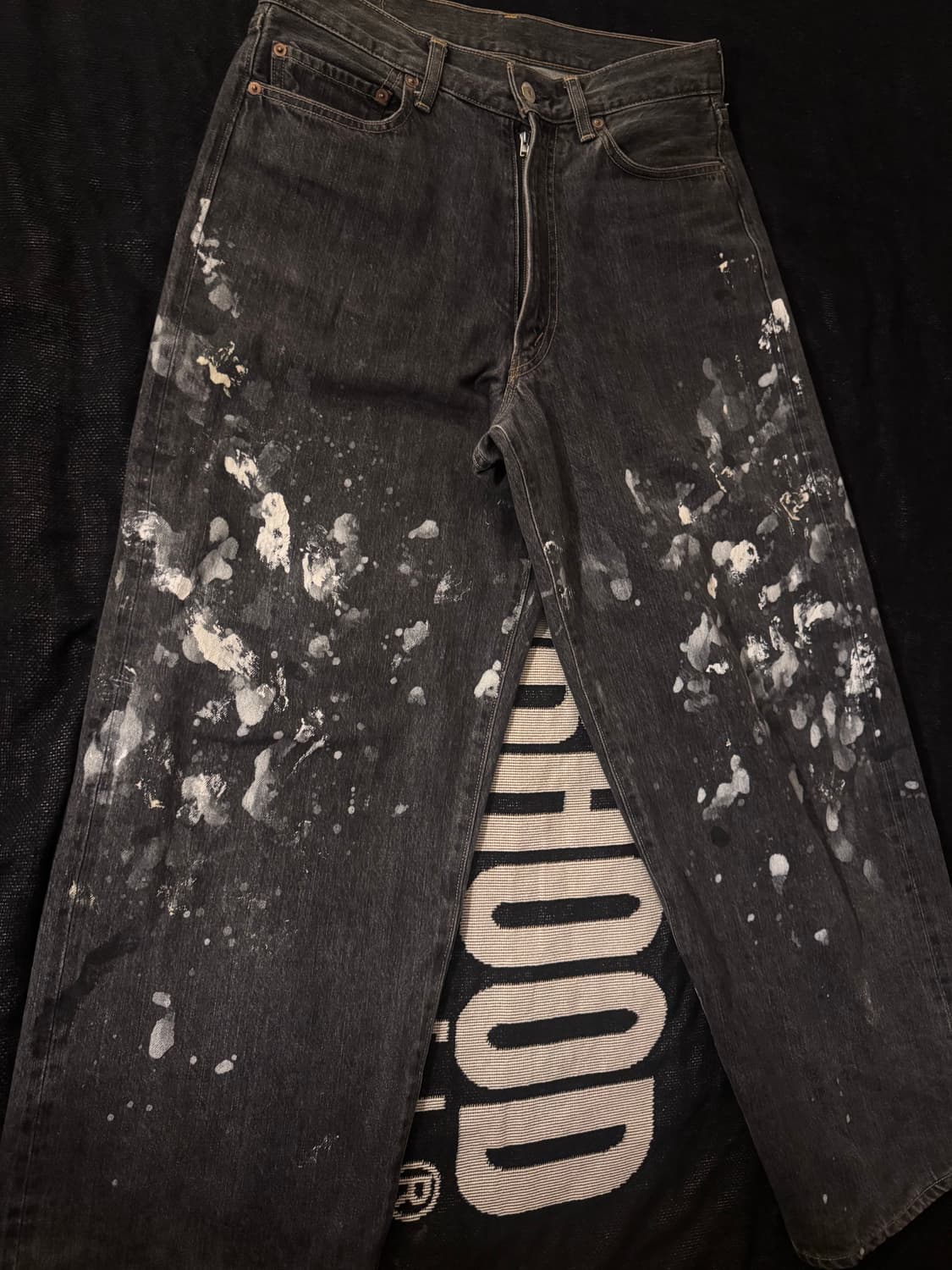 인테림 밀크 페인트 배기 데님 트라우저 상품이미지5