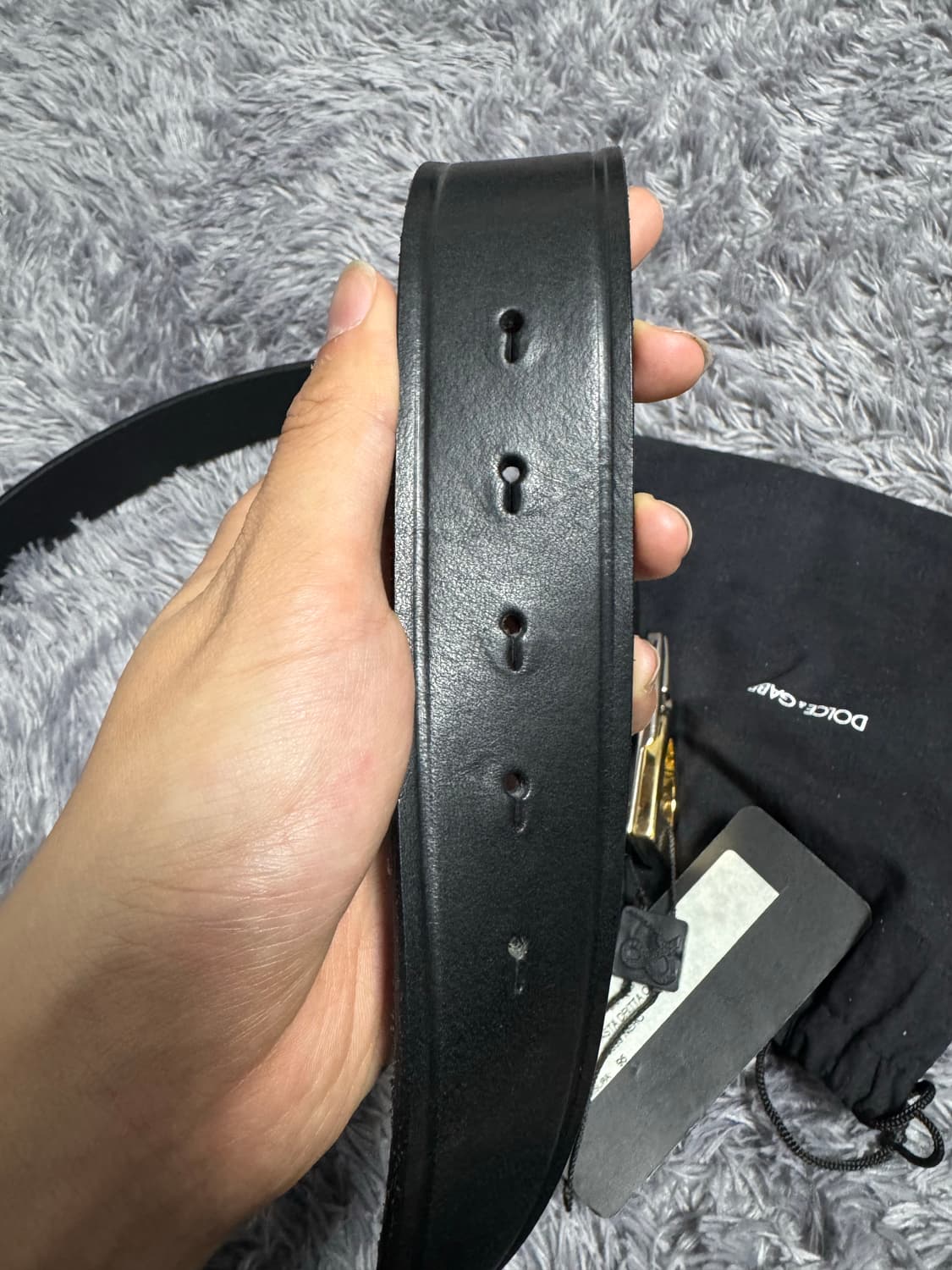 돌체앤가바나 이중도금 로고 벨트 상품이미지6