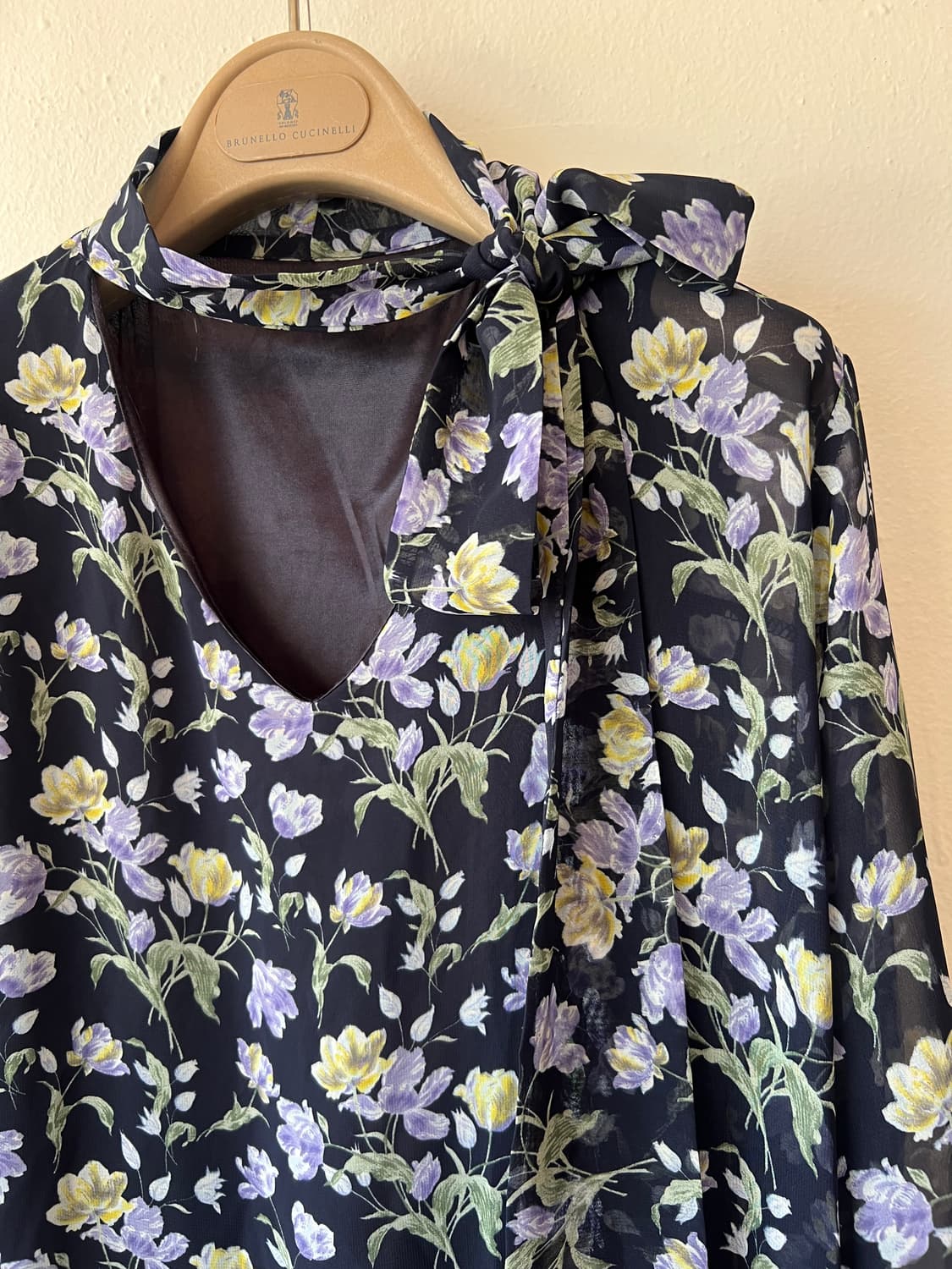 TOMOTOM'S 여성 네이비 플라워 쉬폰원피스  상품이미지7