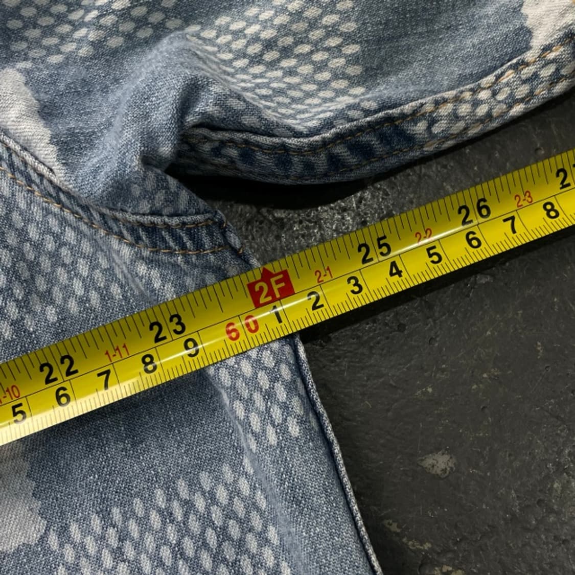 100 에비수 빅로고 패치워크 데님 셔츠  상품이미지6