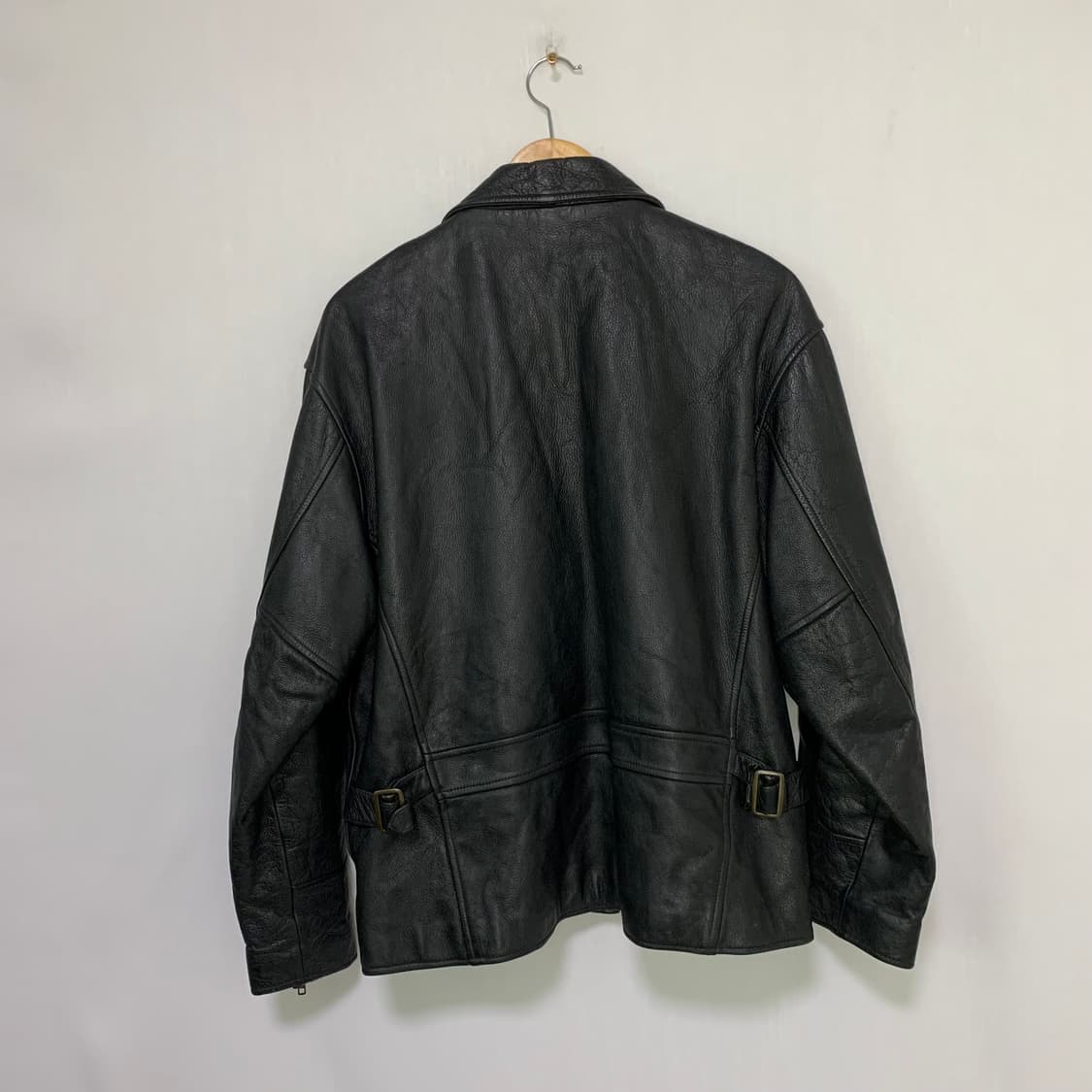 빈티지 지퍼 디테일 소가죽 리얼레더 자켓 00s 2010 상품이미지3