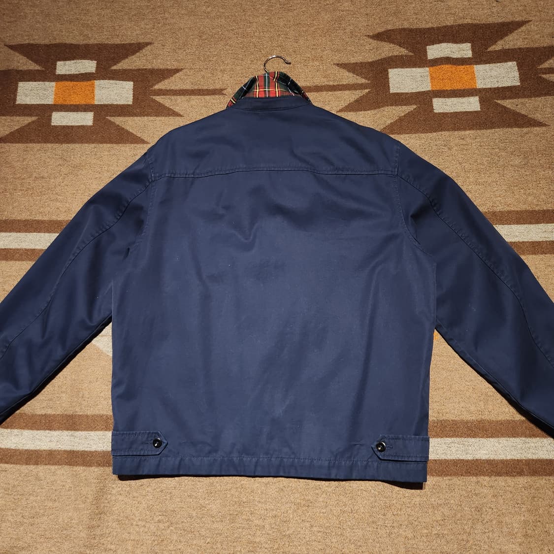 폴로랄프로렌 네이비 헤링턴 자켓 M 100 타탄체크 상품이미지7