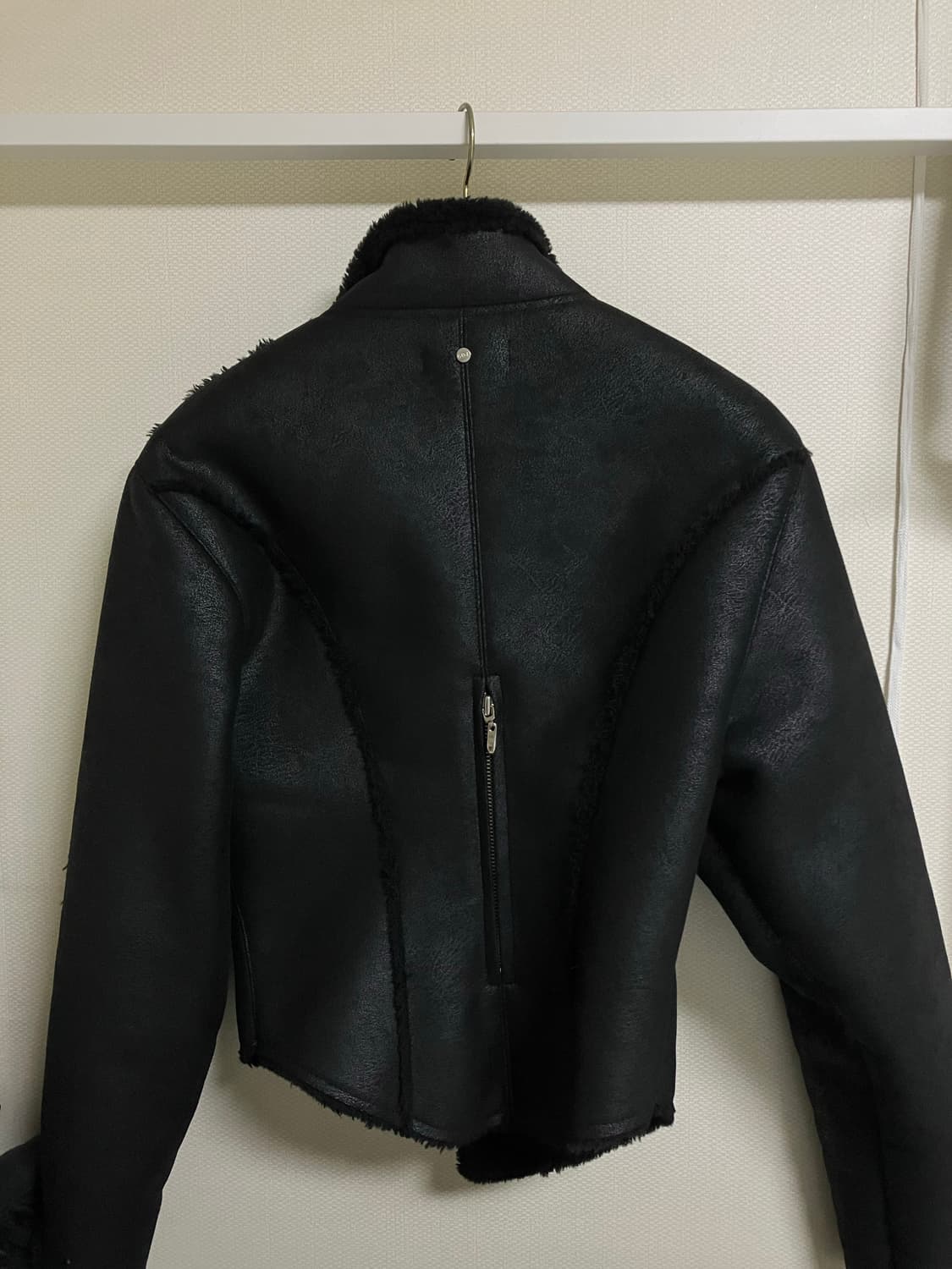MOTORCYCLE SHEARLING JACKET IN 상품이미지5