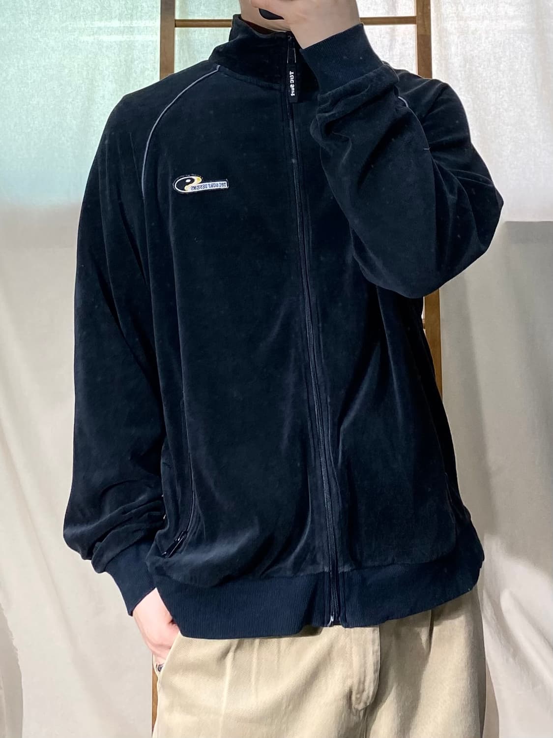 [M-L] T&C Surf 블랙 벨루어 트랙탑 져지 상품이미지8