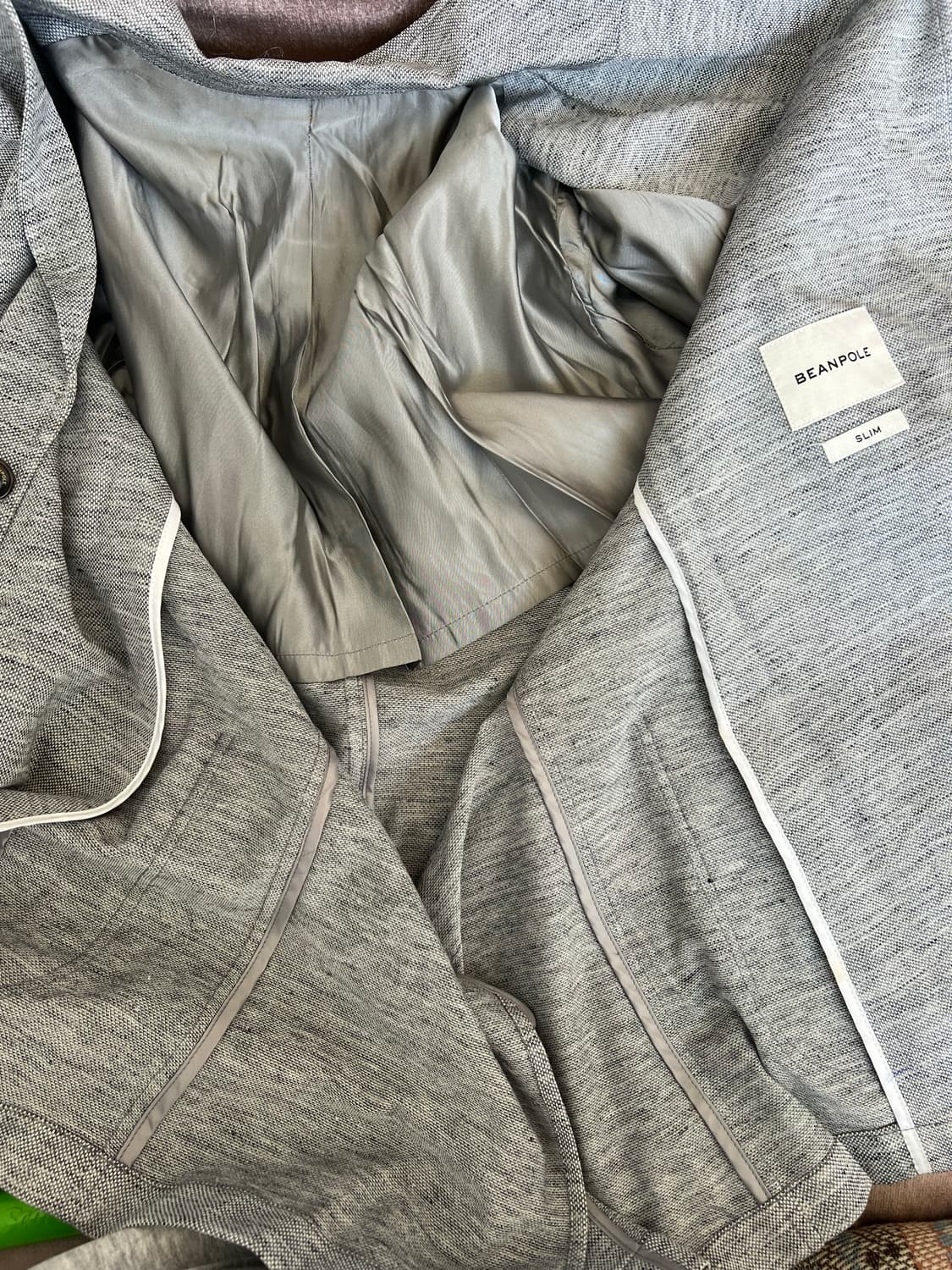 빈폴 남성 보카시그레이 린넨자켓 싱글자켓 상품이미지6