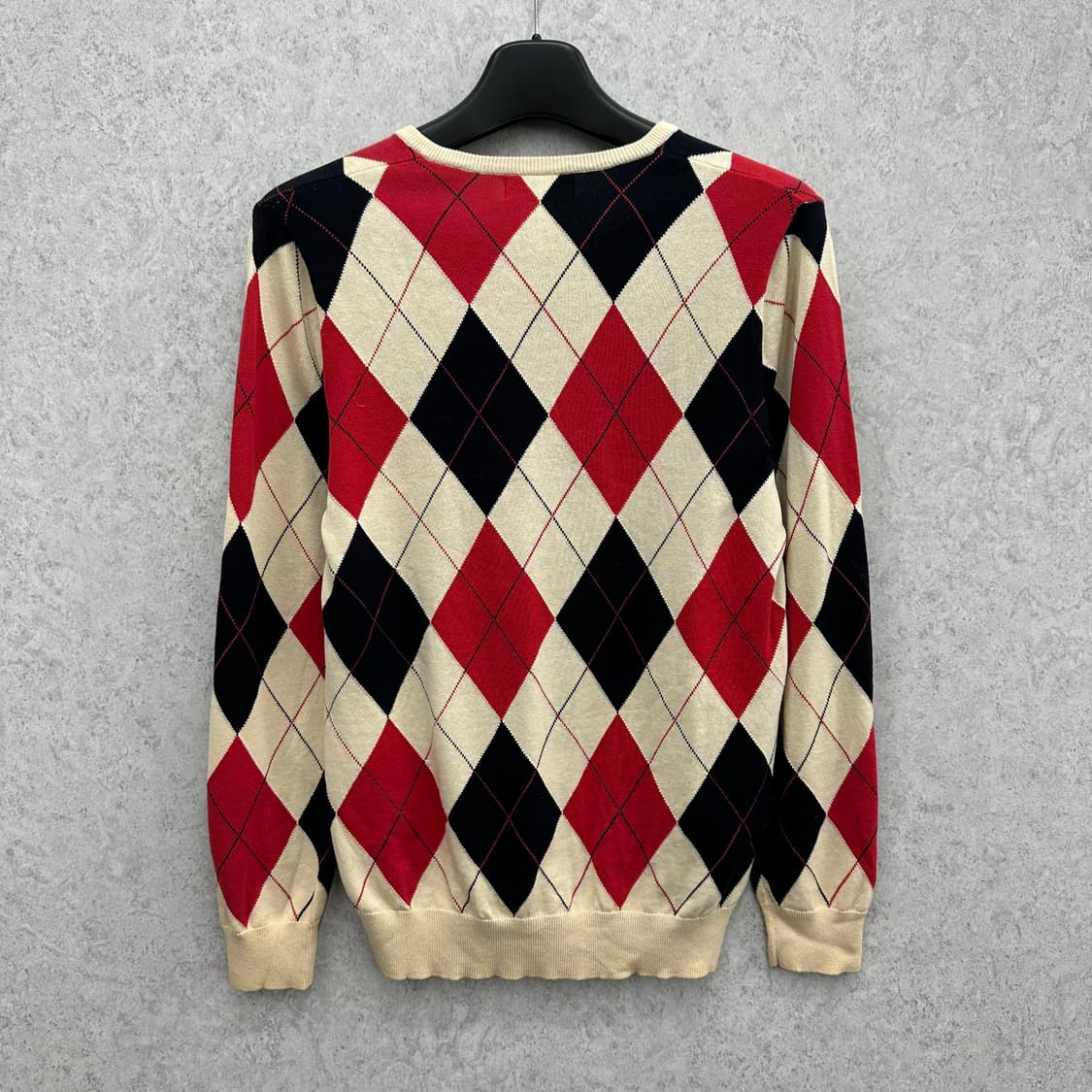 95 프레드페리 남자 브이넥 아가일 니트 상품이미지2