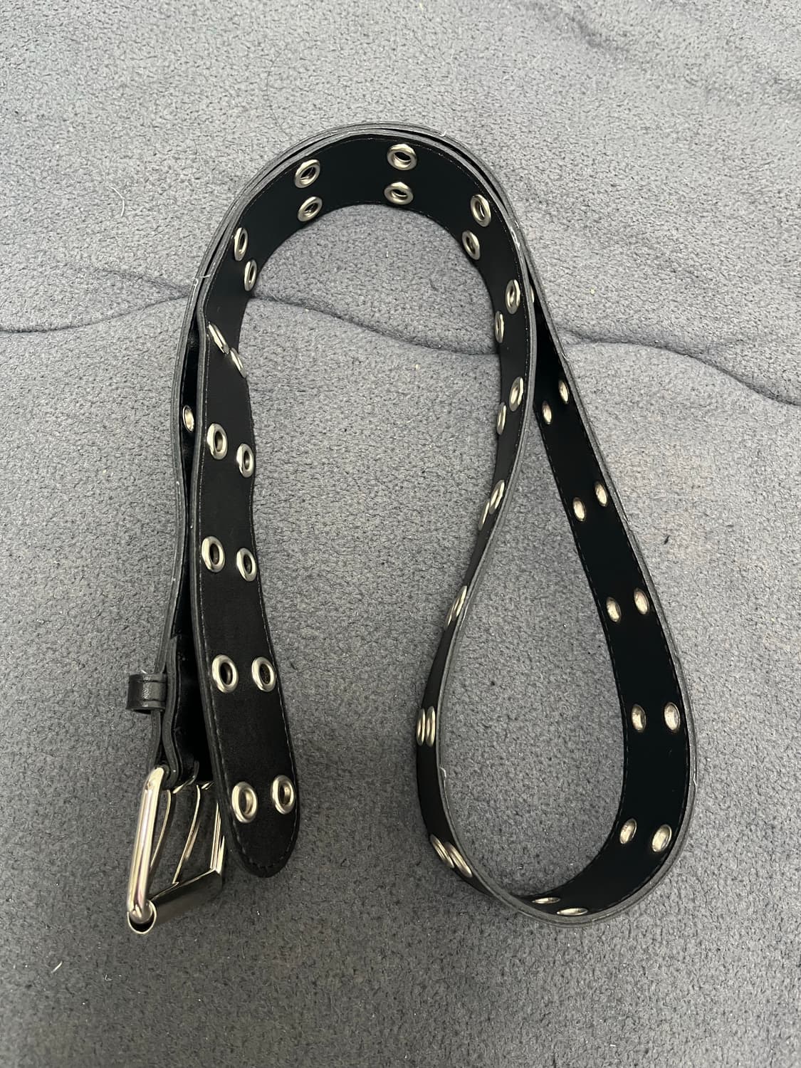 시그니처 더블 아일렛 벨트 블랙 상품이미지3