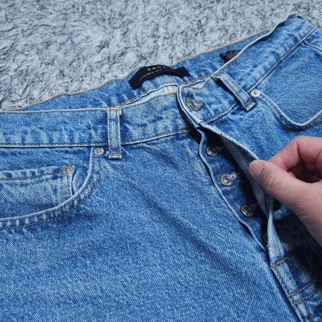 자라) 허리36,총장100 슬림핏청바지 / 왕눈이샵 상품이미지3