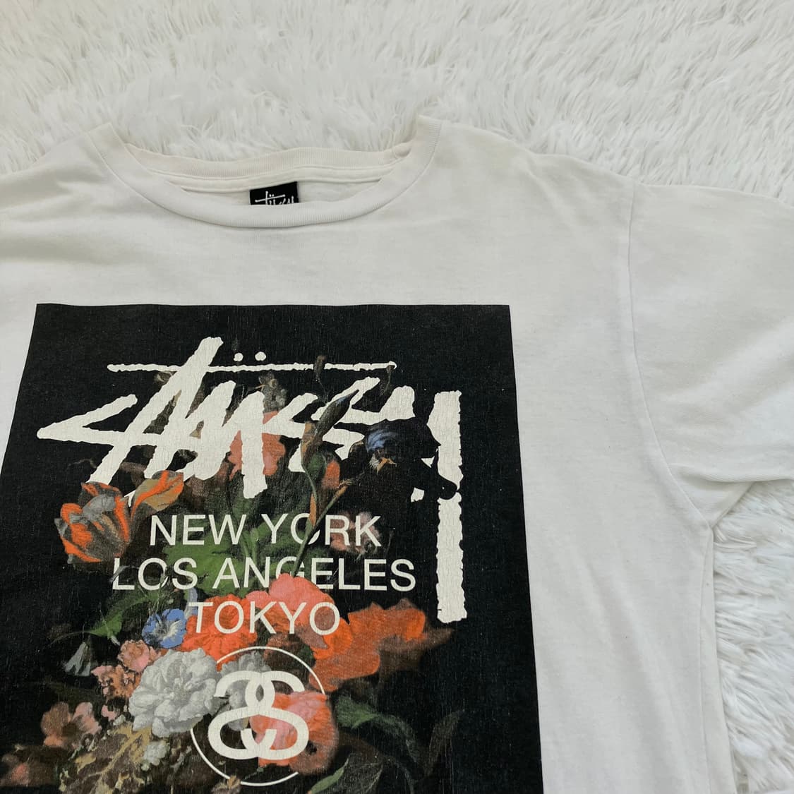 스투시 플라워 반팔 941 y2k 스트릿 갸루 펑키 일본빈티지 fabri 상품이미지2