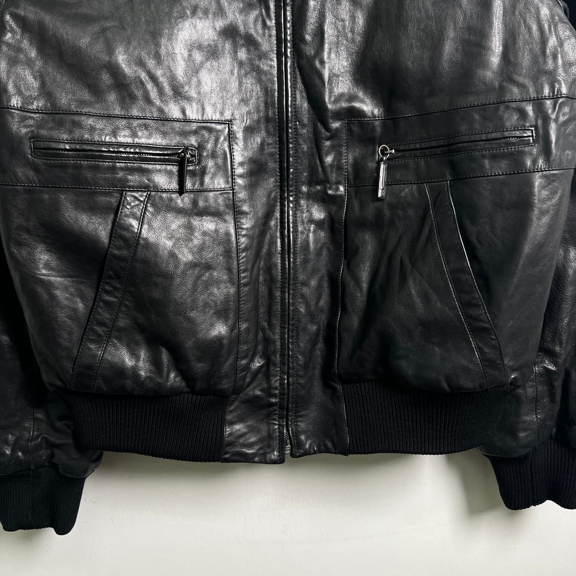 Zegna 에르메네질도 제냐 나파 레더 블루종 48 상품이미지5