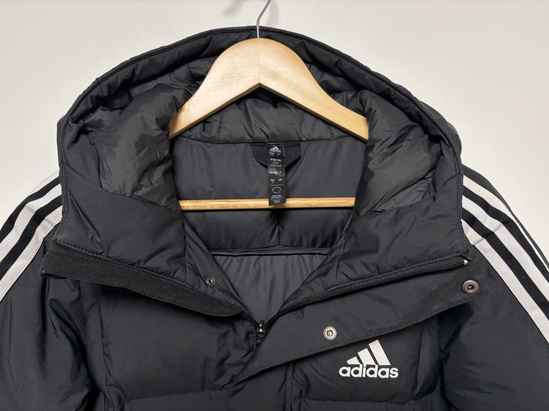 아디다스 3-스트라이프 레귤러 핏 롱 다운 패딩 상품이미지4