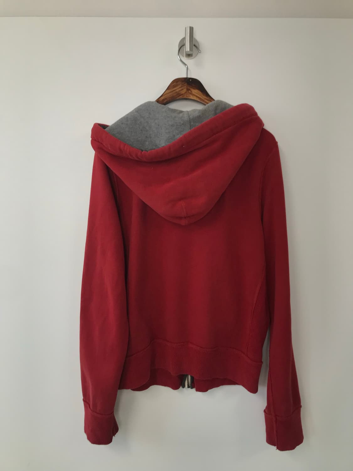 아베크롬비 y2k 와투케 레드 헤비코튼 후드집업 상품이미지3