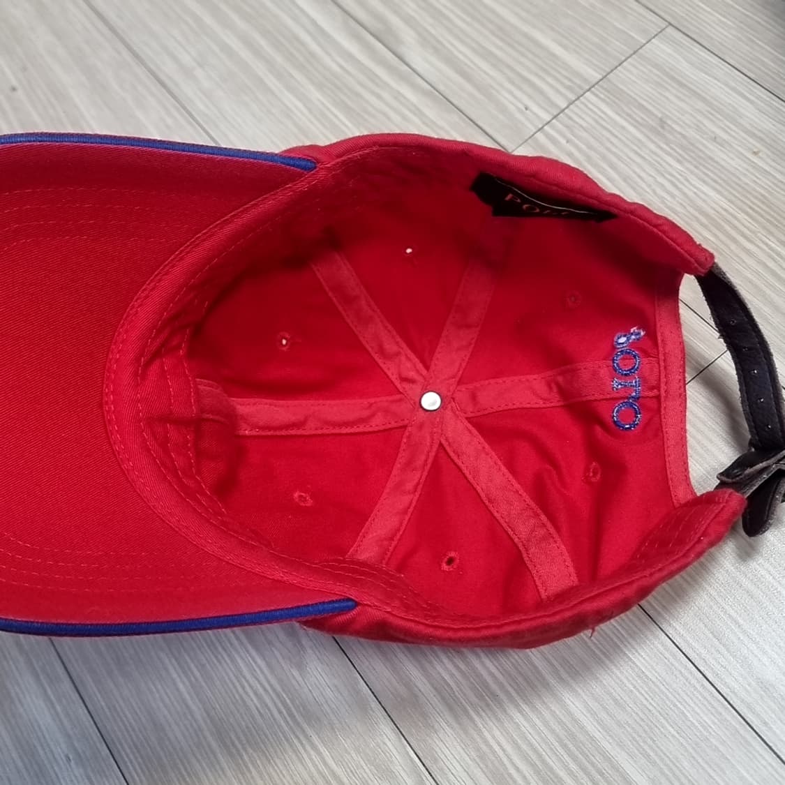 폴로 랄프로렌 레드 볼캡 모자(f) 상품이미지3