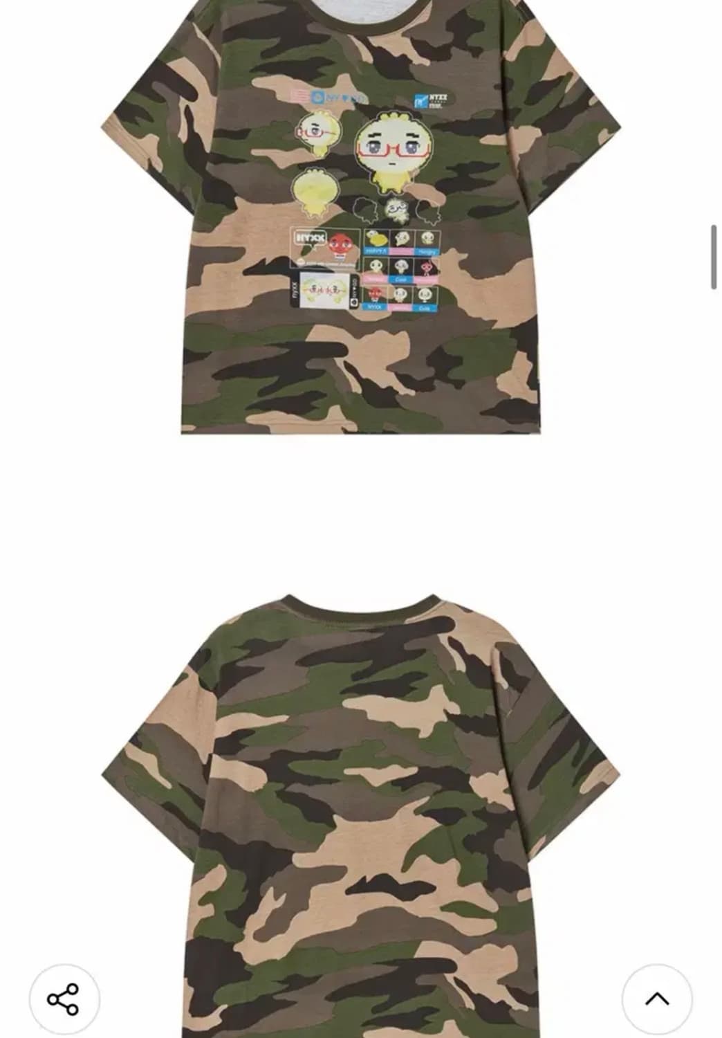 엔와이엑스엑스 카모 반발티 판매합니다 상품이미지1