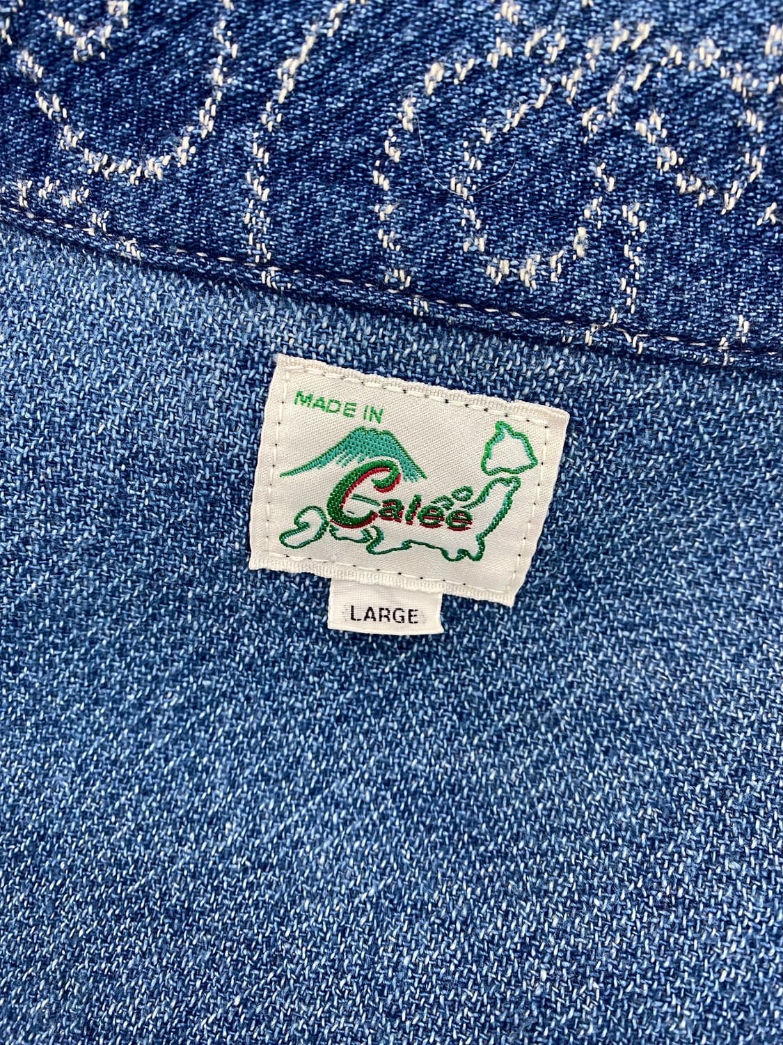 calee 타입2 더블 자카드 데님 자켓 상품이미지7