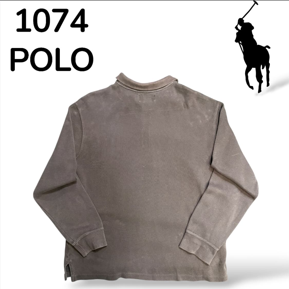 폴로 버건디 반집업 카라 롱슬리브 L 상품이미지3