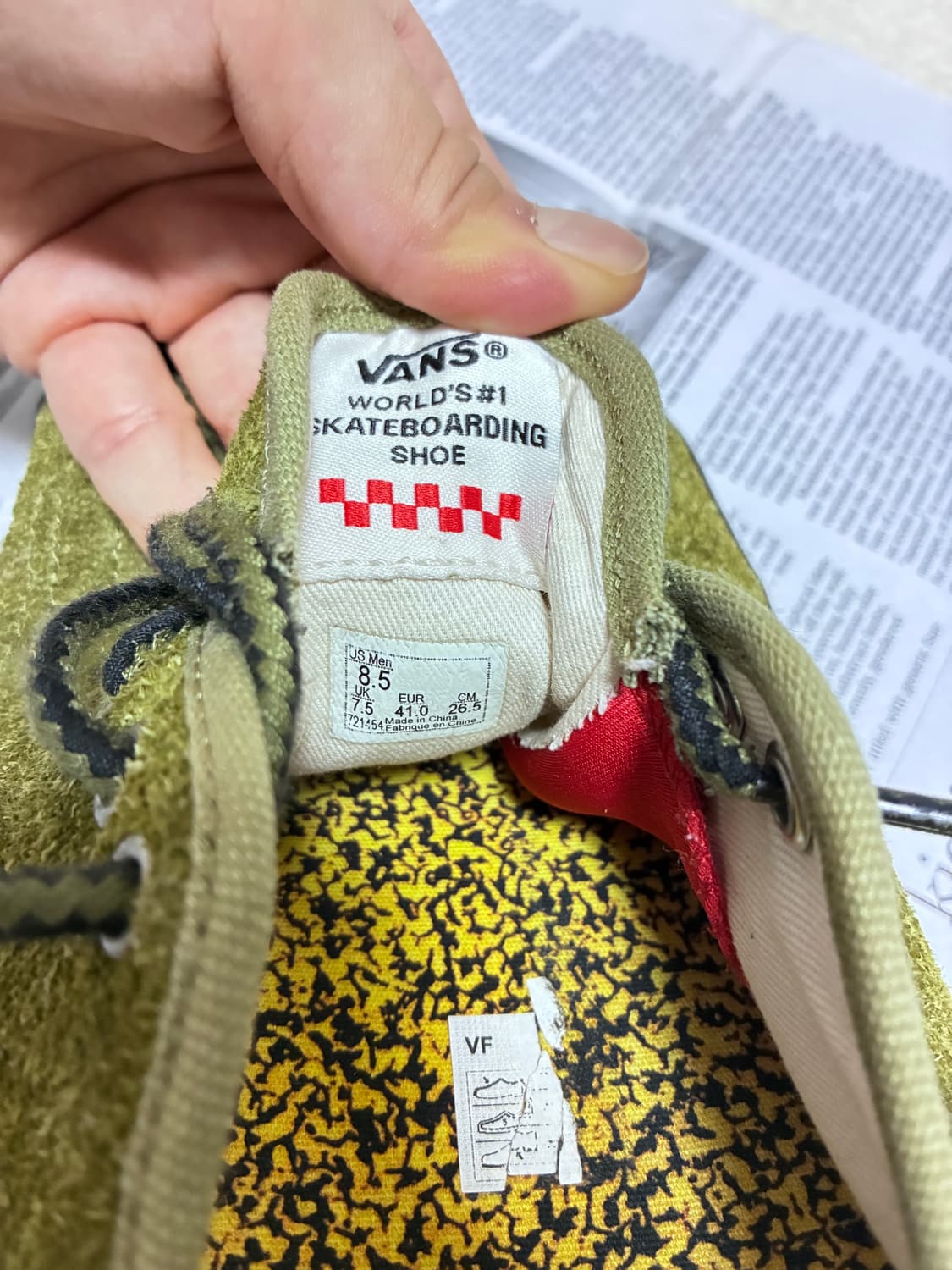 vans&quasi skateboard 콜라보 신발(박스 O) 상품이미지6