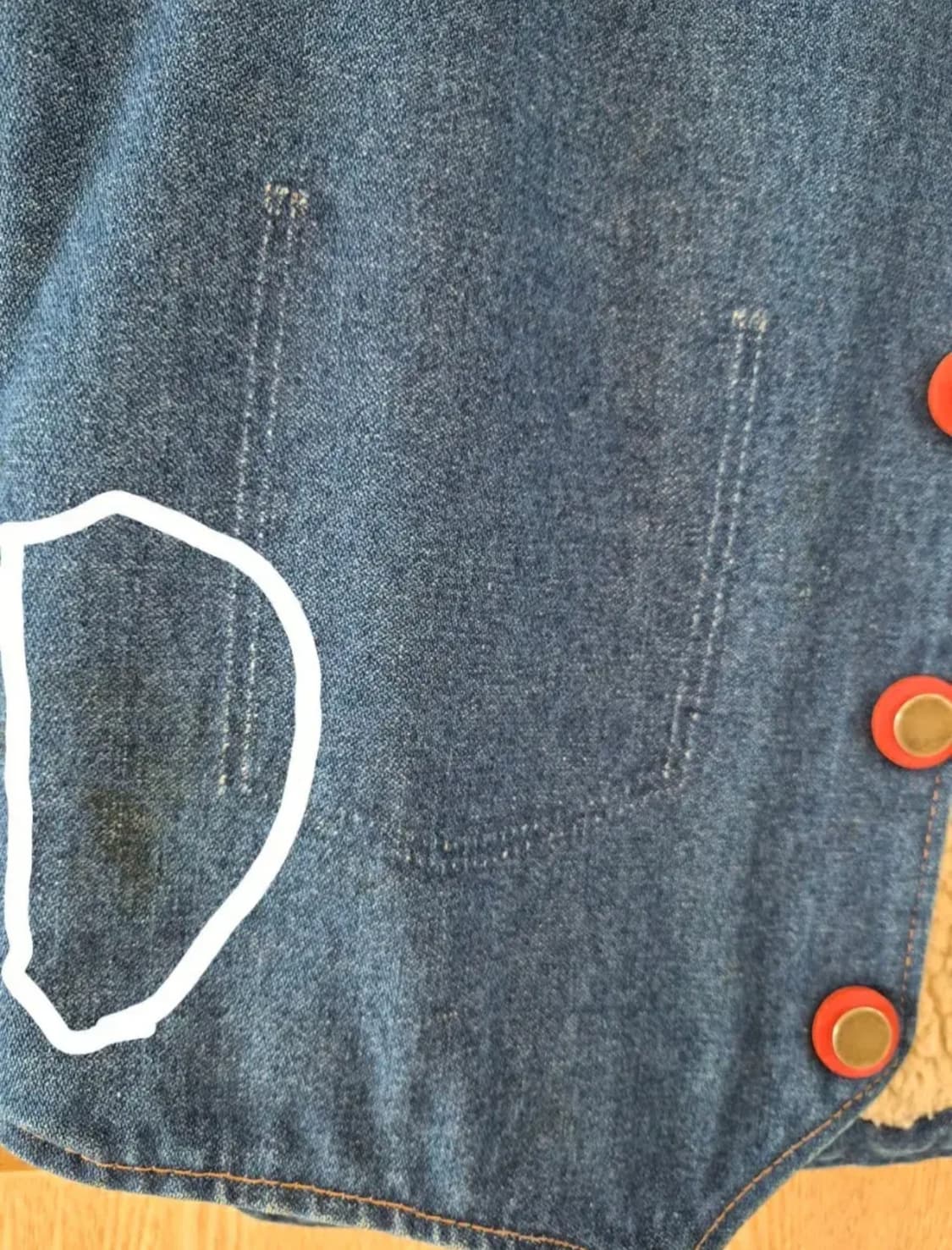 Maison Margiela Artisanal Denim Boa Vest 상품이미지8