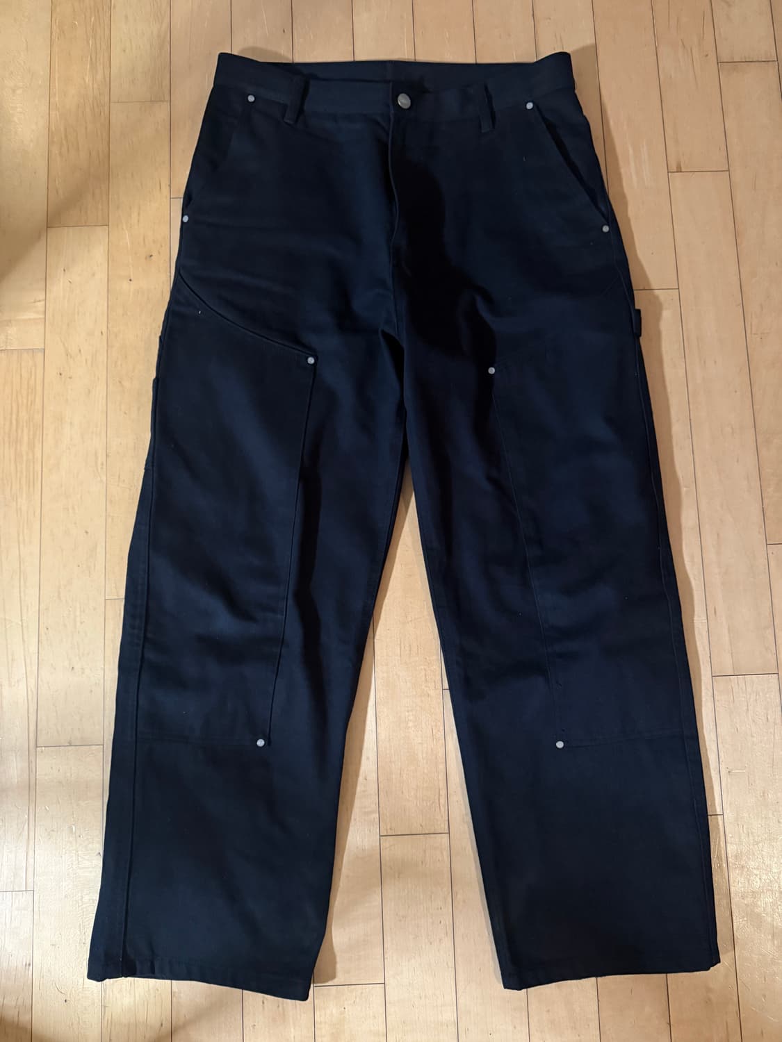 자라 더블니 카펜터 팬츠 블랙 32 상품이미지1