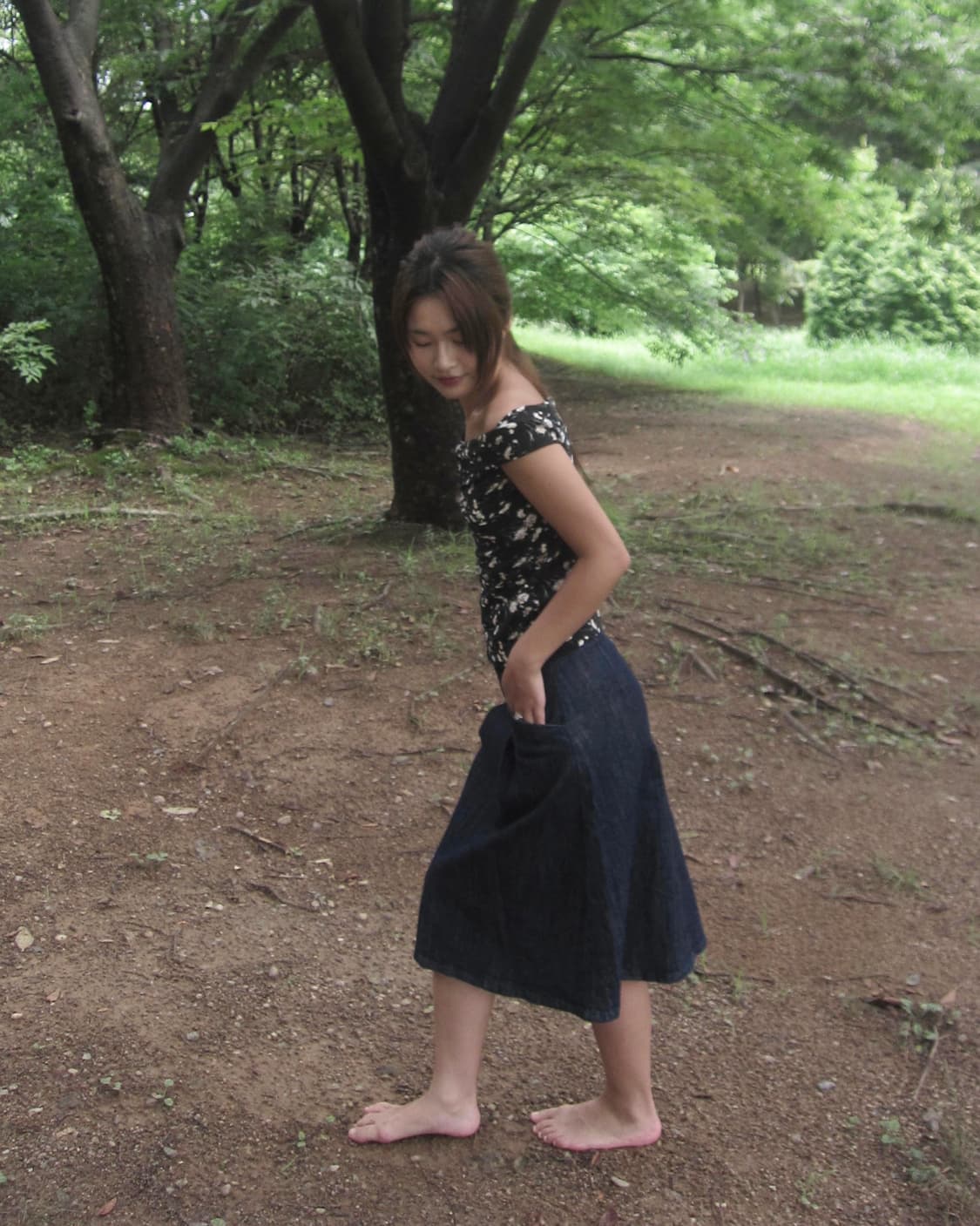 vintage denim skirt 상품이미지7