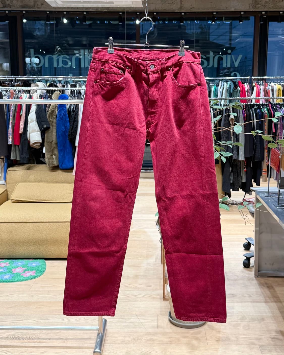 리바이스 501 레드 데님 팬츠 상품이미지1