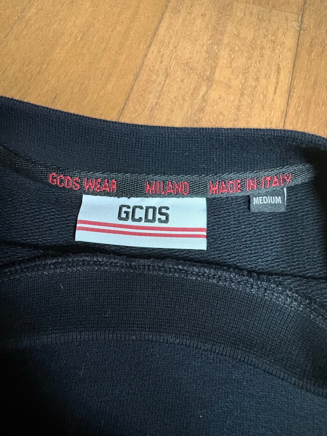 GCDS 로고 프린트 스웨트셔츠 맨투맨 블랙 m 상품이미지2