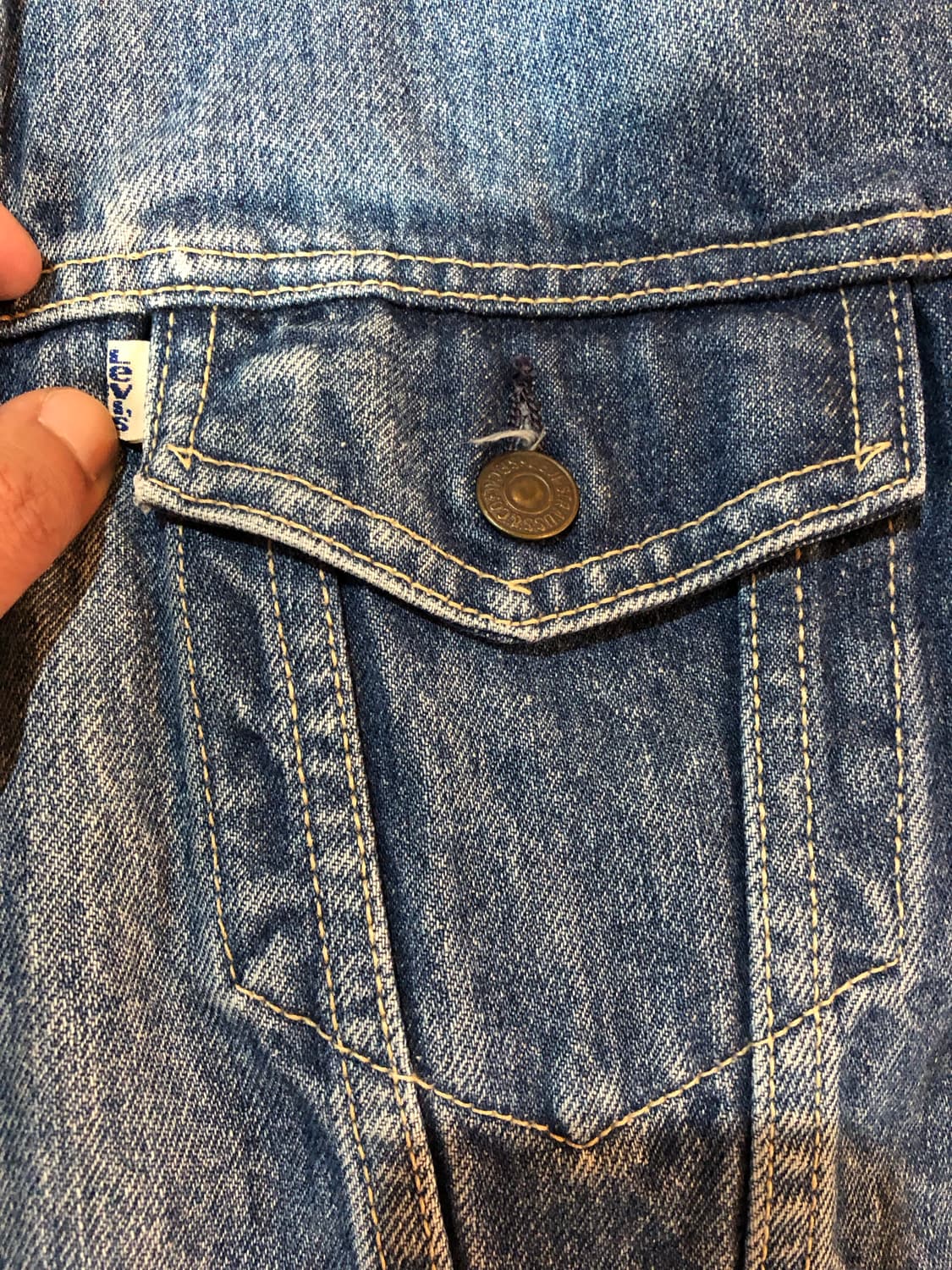 리바이스 90’s 77930 데님 트러거 청자켓 화이트탭 미국판 상품이미지3