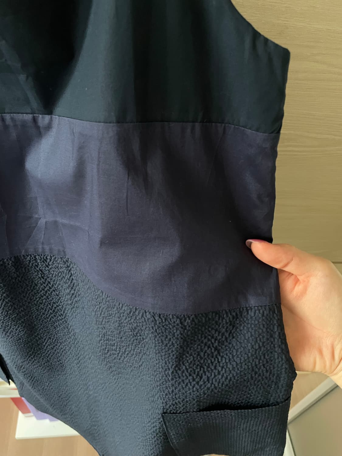 페스토 [PESTO] BLOCK MIDI TOP NAVY 상품이미지4