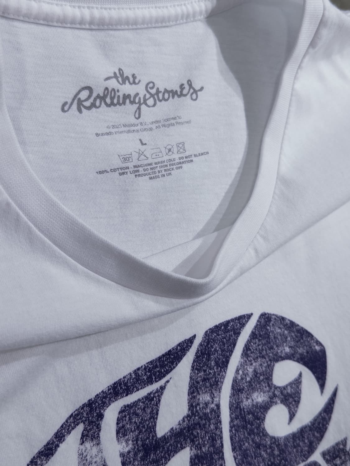 The Rolling Stones 70’s Logo Tee – White 상품이미지5