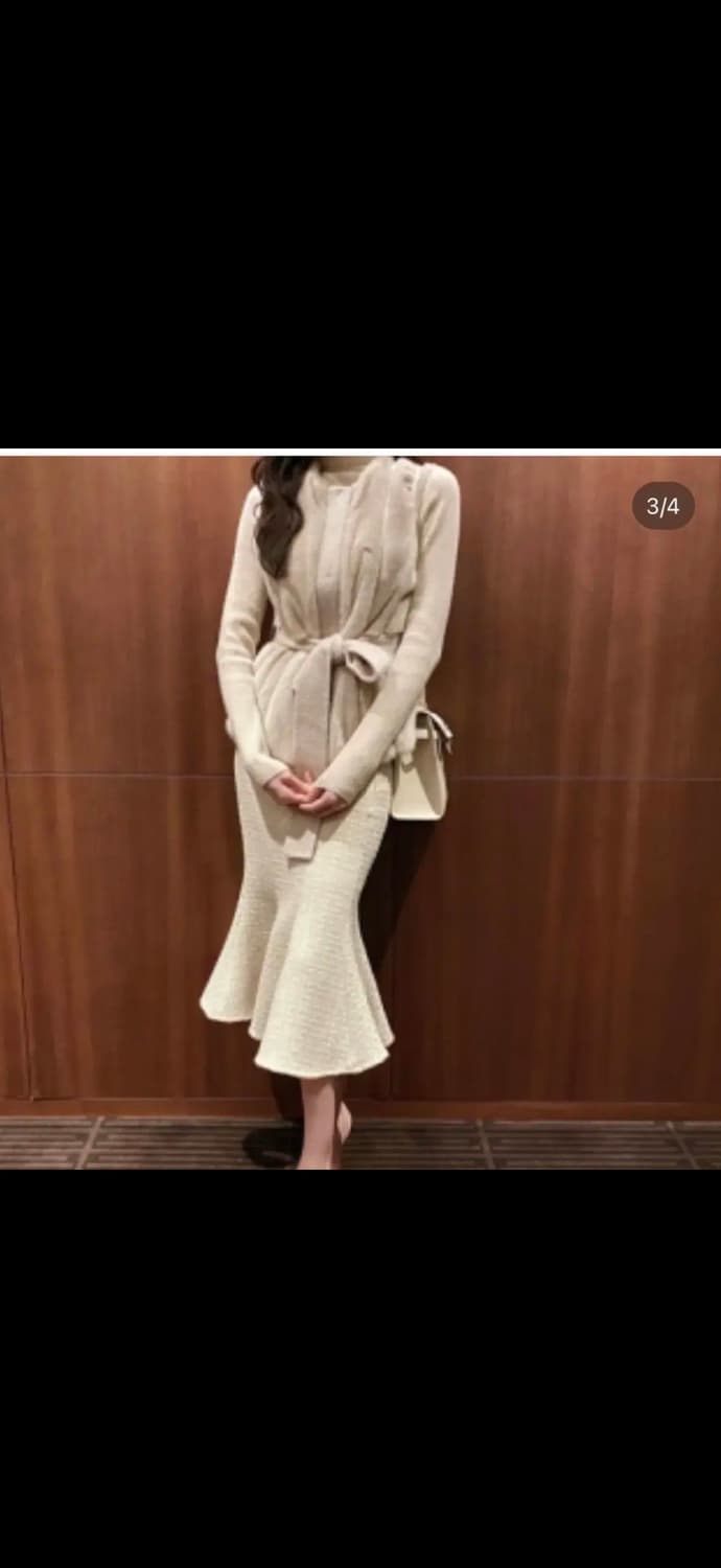 라벨르블랑 금사 트위드 머메이드 스커트 상품이미지3