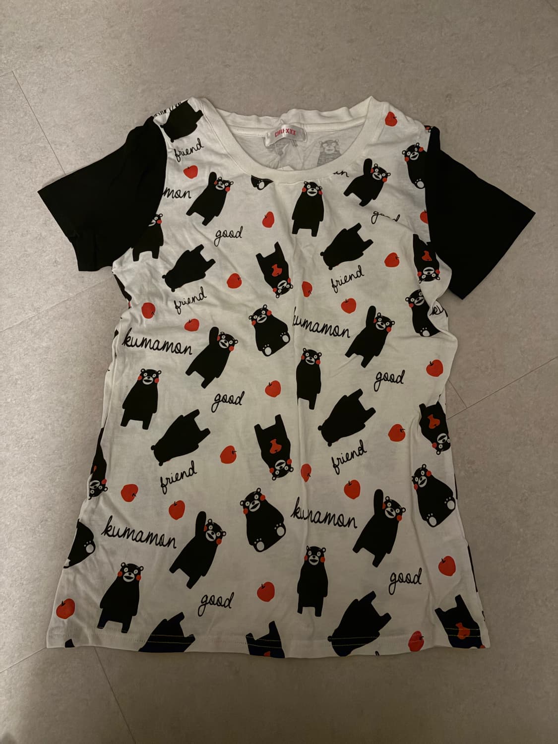 Japanese Vintage 모리걸 쿠마몬 반팔 티셔츠 상품이미지1