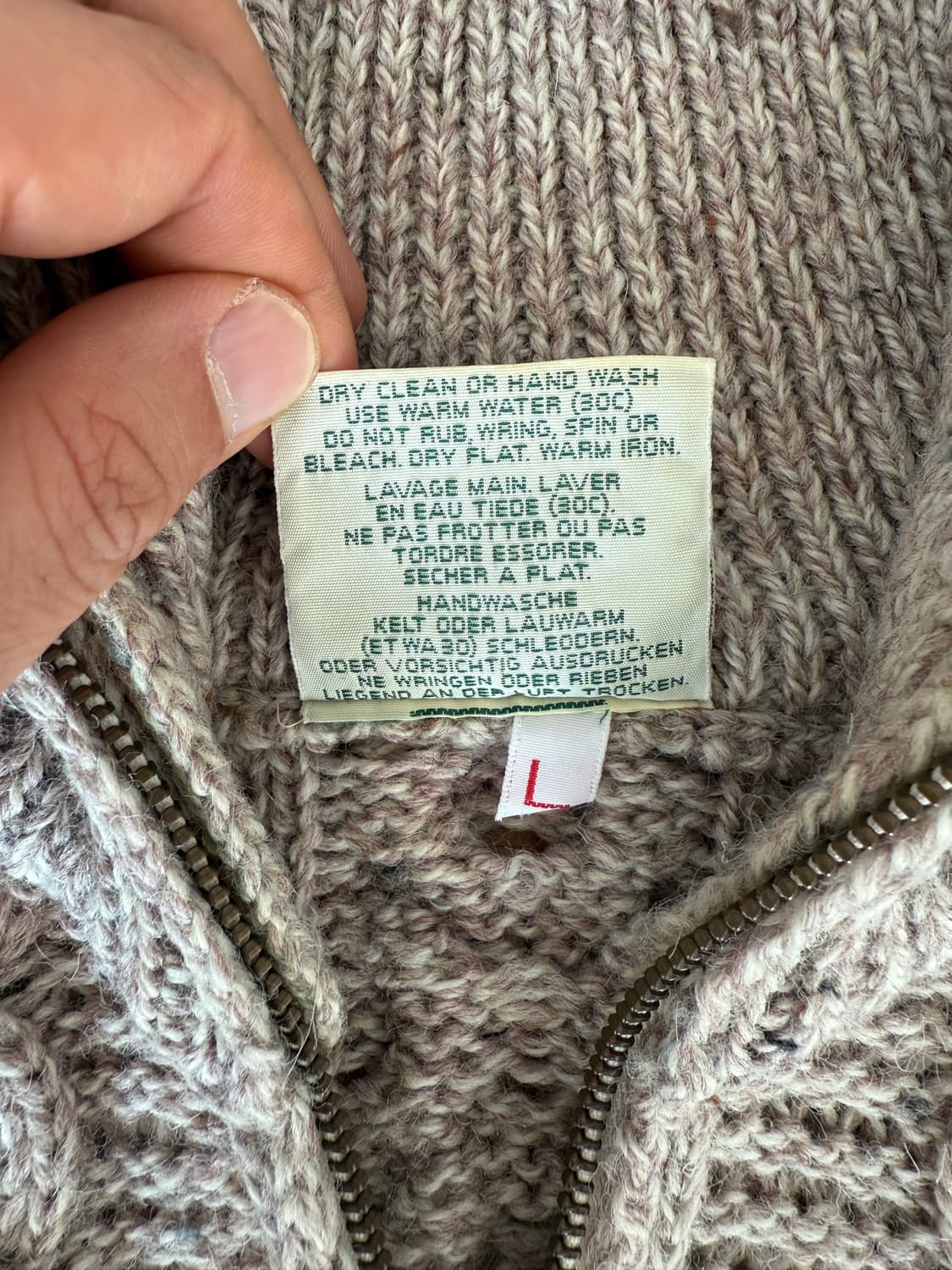 ARAN 헤비울 하프집업 니트(IRELAND) 상품이미지7