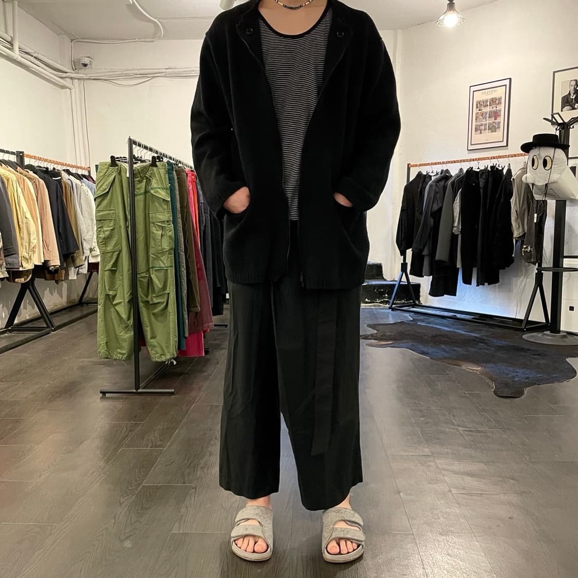 요지야마모토 벨티드 랩 팬츠 상품이미지4
