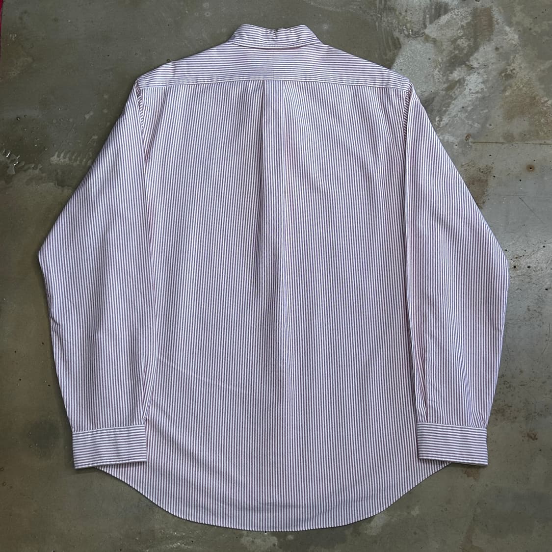 L 폴로랄프로렌 클래식핏 핑크 스트라이프 셔츠 상품이미지3