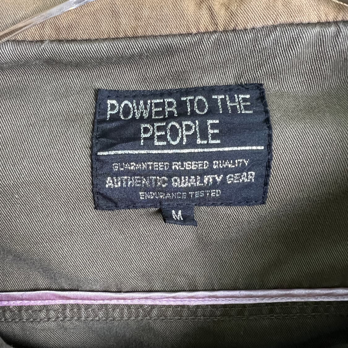 Power to the people 카키 카고 야상 자켓 M 상품이미지3