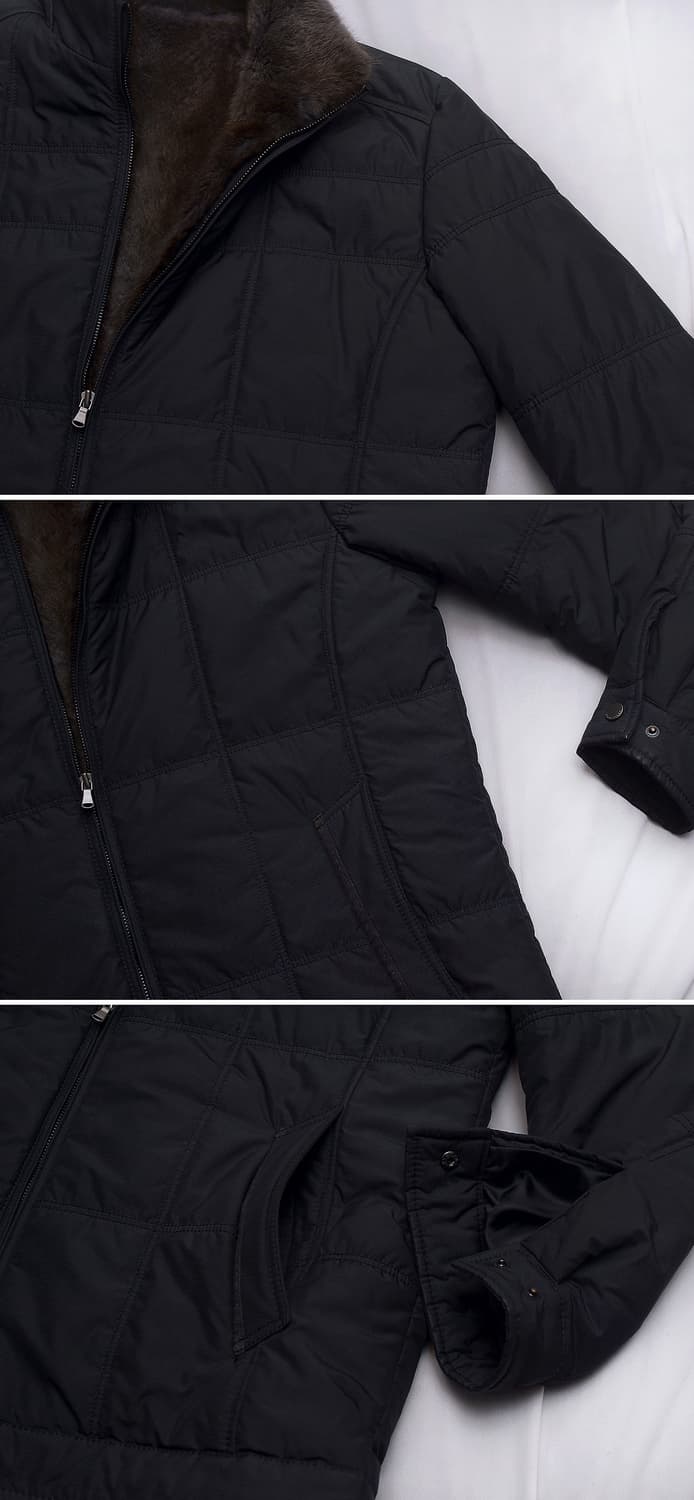 코오롱 브렌우드 디테처블 모피 라이너 투인원 패딩 자켓 (105+) 상품이미지8