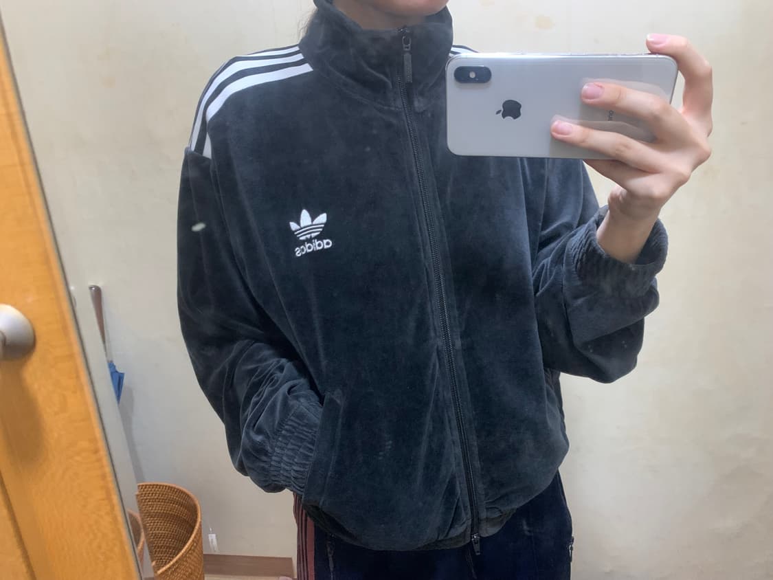 아디다스 벨벳 크롭 져지 상품이미지2
