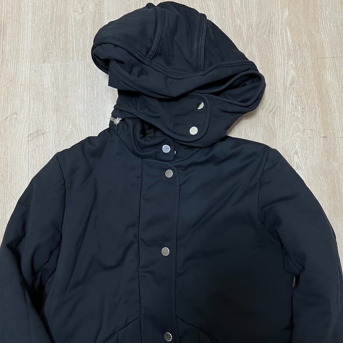 마쥬 여성 클래식 버튼 후드 패딩 1사이즈  상품이미지2