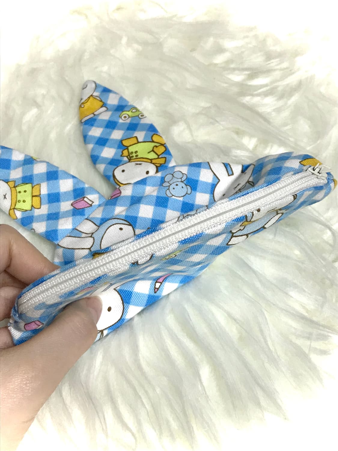 미피 토끼 체크 파우치 상품이미지4