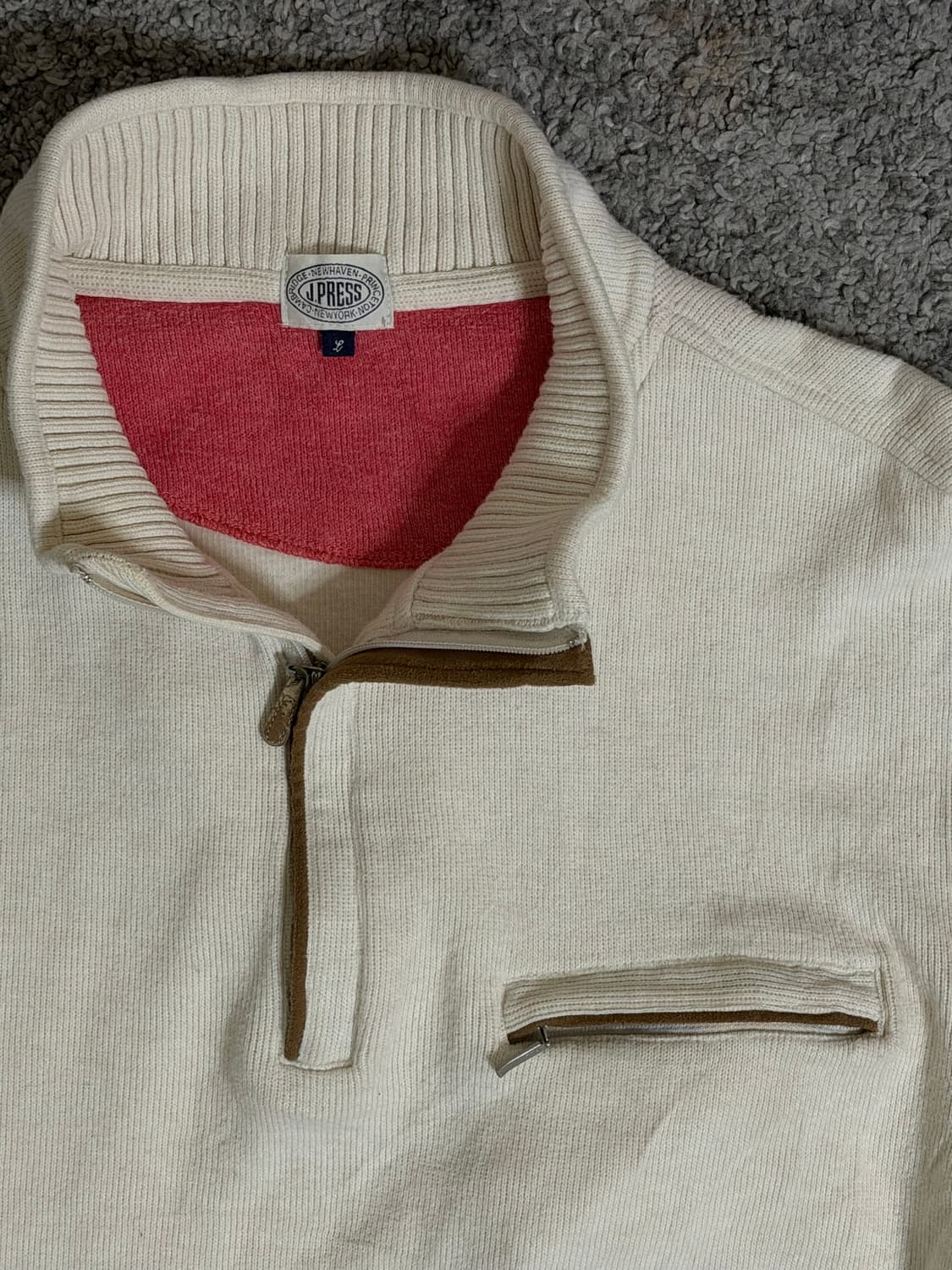 제이프레스 하프 집업 니트 상품이미지3